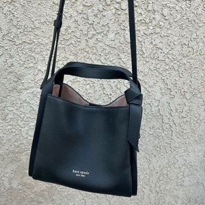 Kate Spade ♠️ black “Bucket” Purse with Top Handle & Detachable Shoulder Strap